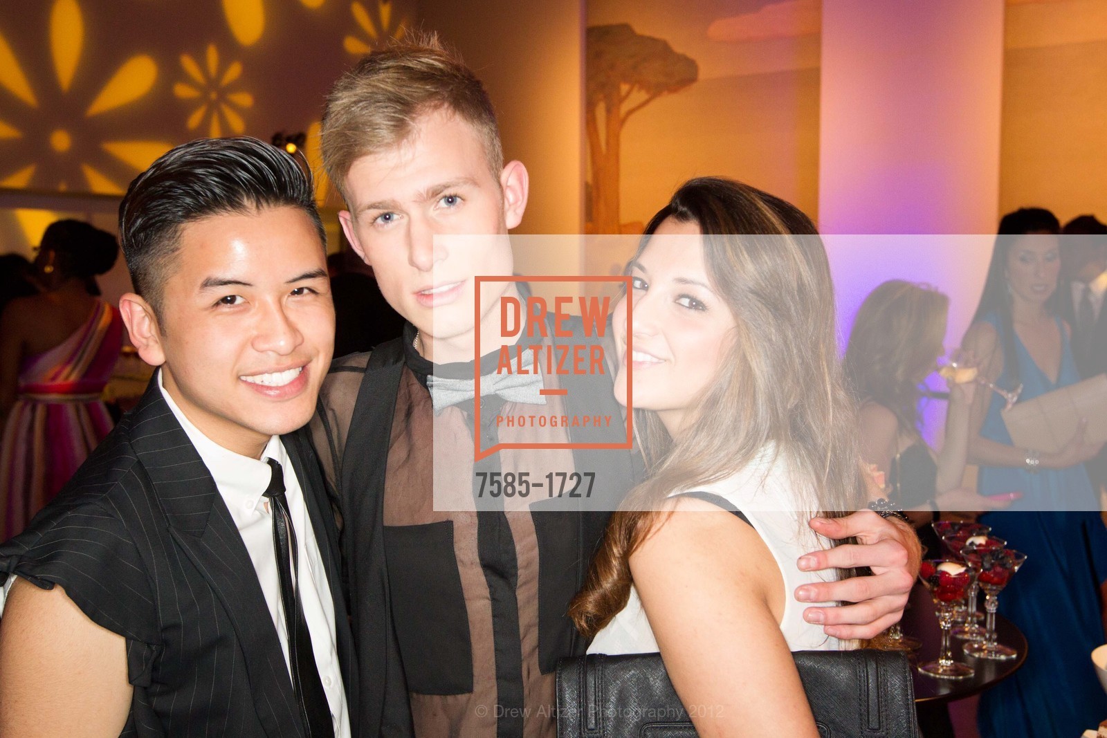 Kevin Ngo, Robbie Liptak, Stephanie Schembri, La Grande Fete- Jean Paul Gaultier Exhibition, US, March 23rd, 2012, Photo #7585-1727 Kevin Ngo, Robbie Liptak, Stephanie Schembri, Photo #7585-1727