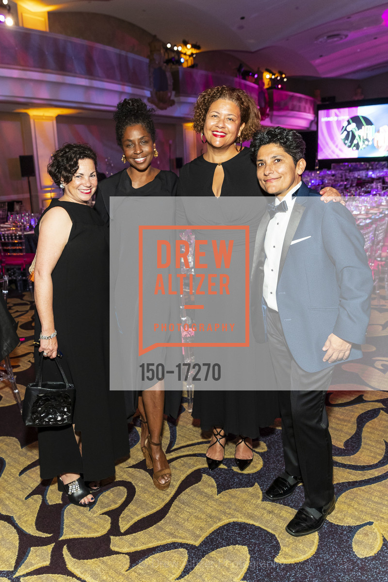 Jennifer Brody, Lorna Simpson, Elizabeth Alexander, Rosio Alvarez, MoAD's Afropolitan Ball 2018, Fairmont Hotel, Photo #150-17270 Jennifer Brody, Lorna Simpson, Elizabeth Alexander, Rosio Alvarez, Photo #150-17270
