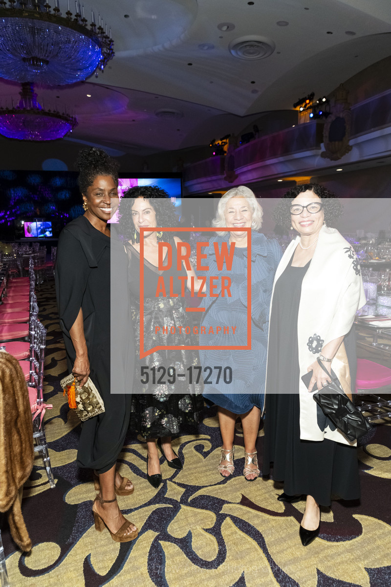 Lorna Simpson, Michele Elam, Peggy Forbes, MoAD's Afropolitan Ball 2018, Fairmont Hotel, Photo #5129-17270 Lorna Simpson, Michele Elam, Peggy Forbes, Photo #5129-17270
