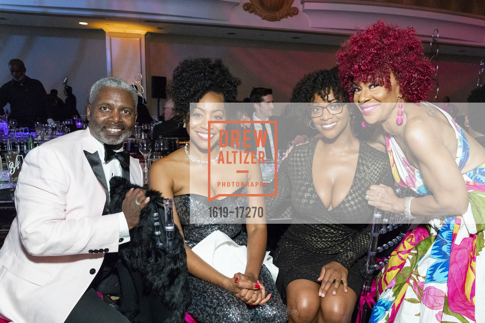 Tommy Moon, Malia Cohen, Jennifer Cohen, Renel Brooks Moon, MoAD's Afropolitan Ball 2018, Fairmont Hotel, Photo #1619-17270 Tommy Moon, Malia Cohen, Jennifer Cohen, Renel Brooks Moon, Photo #1619-17270