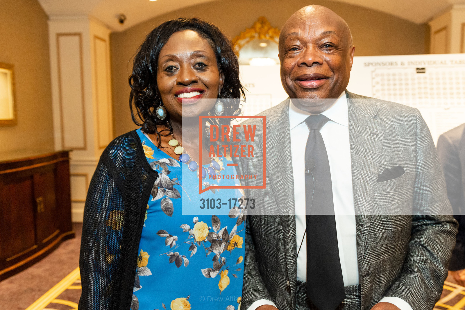 Linda Fadeke Richardson, Willie Brown, Willie Brown Institute Breakfast Club 2018, Fairmont Hotel, Photo #3103-17273 Linda Fadeke Richardson, Willie Brown, Photo #3103-17273