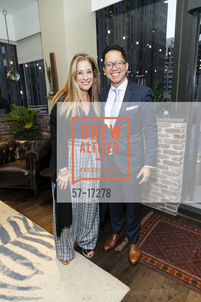 Nikki Wood, James Lim, San Francisco Magazine's Editor-in-Chief Reception: Jason Sheeler, The Newhall Nest, 11th Floor Penthouse. 260 California, October 30th, 2018, Photo #57-17278 Nikki Wood, James Lim, Photo #57-17278