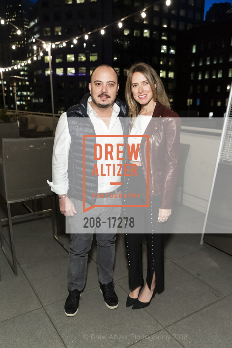 Mauricio Garcia, Maia Jujnovsky, San Francisco Magazine's Editor-in-Chief Reception: Jason Sheeler, The Newhall Nest, 11th Floor Penthouse. 260 California, October 30th, 2018, Photo #208-17278 Mauricio Garcia, Maia Jujnovsky, Photo #208-17278