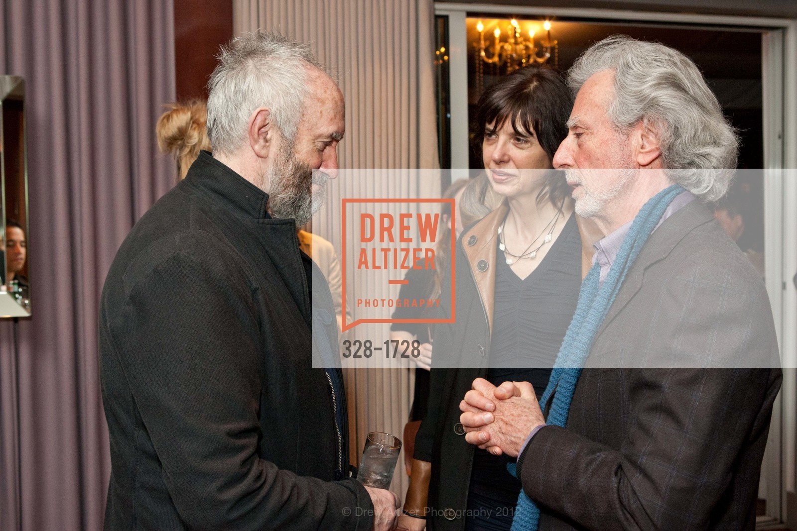 Jonathan Pryce, Liz Hasse, Phil Kaufman, The Caretaker at the Curran, US, March 28th, 2012, Photo #328-1728 Jonathan Pryce, Liz Hasse, Phil Kaufman, Photo #328-1728