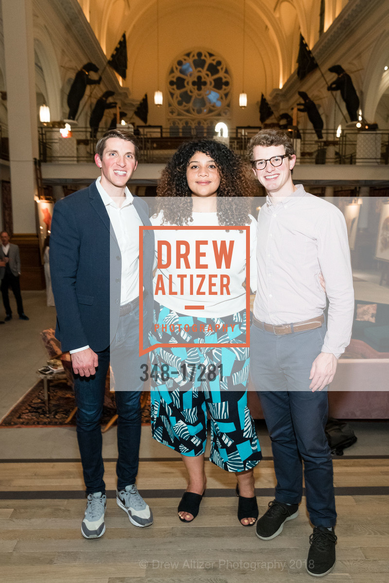 Brett Hagler, Alexandria Lafci, Matthew Marshall, AD & Ken Fulk host New Story at St. Joseph's Arts Society 2018, St. Joseph's Arts Society. 1401 HOWARD STREET, November 1st, 2018, Photo #348-17281 Brett Hagler, Alexandria Lafci, Matthew Marshall, Photo #348-17281