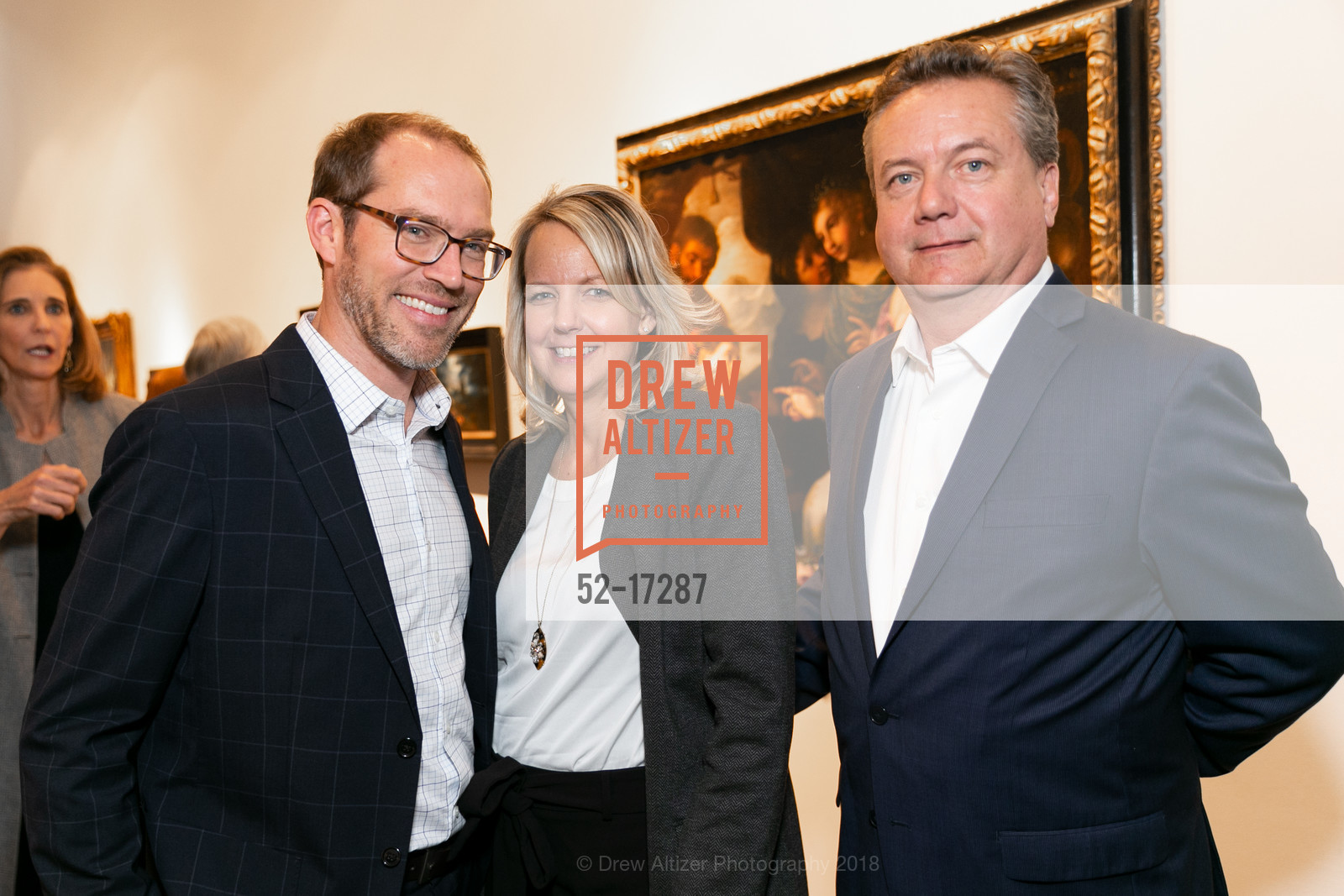 Tom Hertenstein, Holly Sherratt, Martin Gammon, Sotheby's Old Master Paintings Exhibition 2018, Foreign Cinema. 2534 Mission St, November 1st, 2018, Photo #52-17287 Tom Hertenstein, Holly Sherratt, Martin Gammon, Photo #52-17287