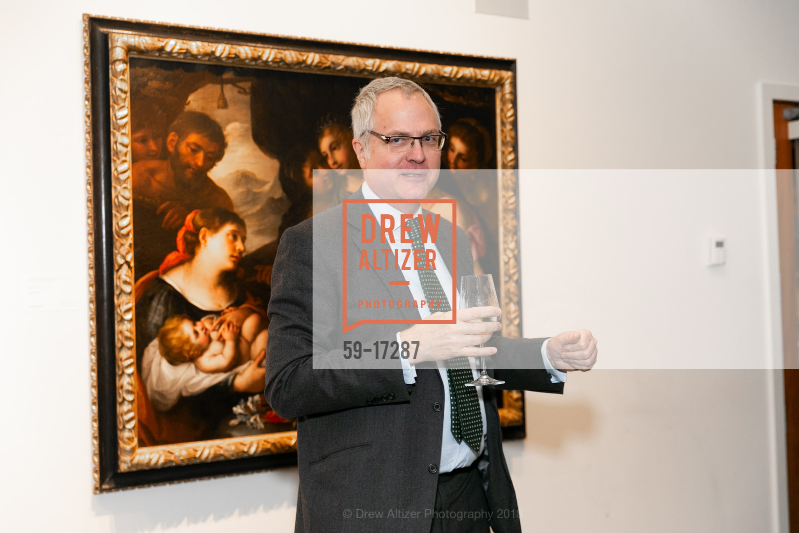 Christopher Apostle, Sotheby's Old Master Paintings Exhibition 2018, Foreign Cinema. 2534 Mission St, November 1st, 2018, Photo #59-17287 Christopher Apostle, Photo #59-17287