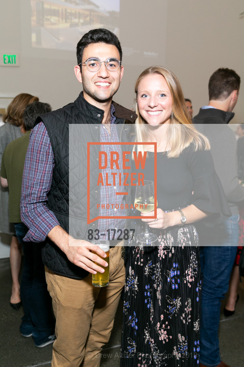 Amin Mirzadegan, Dana Klein, Sotheby's Old Master Paintings Exhibition 2018, Foreign Cinema. 2534 Mission St, November 1st, 2018, Photo #83-17287 Amin Mirzadegan, Dana Klein, Photo #83-17287