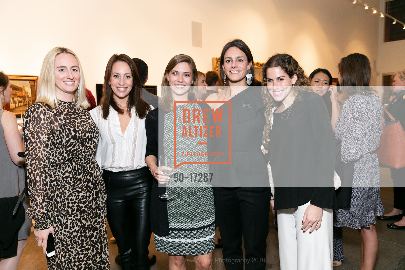 Sydney Blumenkranz, Courtney Kass, Dana Chernock, Helen Hatch, Sally Katz, Sotheby's Old Master Paintings Exhibition 2018, Foreign Cinema. 2534 Mission St, November 1st, 2018, Photo #90-17287 Sydney Blumenkranz, Courtney Kass, Dana Chernock, Helen Hatch, Sally Katz, Photo #90-17287