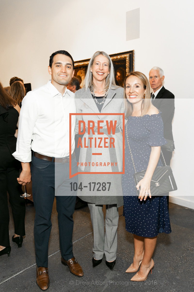 Joe O'Donnell, Allison Crawford, Cathy O'Donnell, Sotheby's Old Master Paintings Exhibition 2018, Foreign Cinema. 2534 Mission St, November 1st, 2018, Photo #104-17287 Joe O'Donnell, Allison Crawford, Cathy O'Donnell, Photo #104-17287