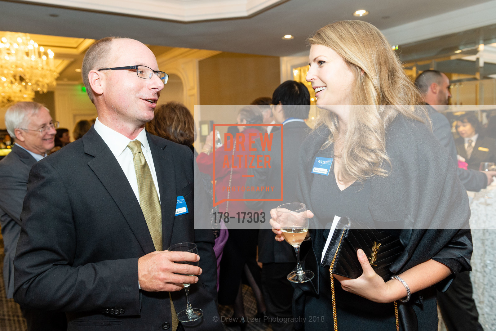 Jeremy Reiter, Natalie Engmann, ARCS Scholar Awards Celebration 2018, Ritz Carlton Hotel. 600 Stockton Street, November 7th, 2018, Photo #178-17303 Jeremy Reiter, Natalie Engmann, Photo #178-17303
