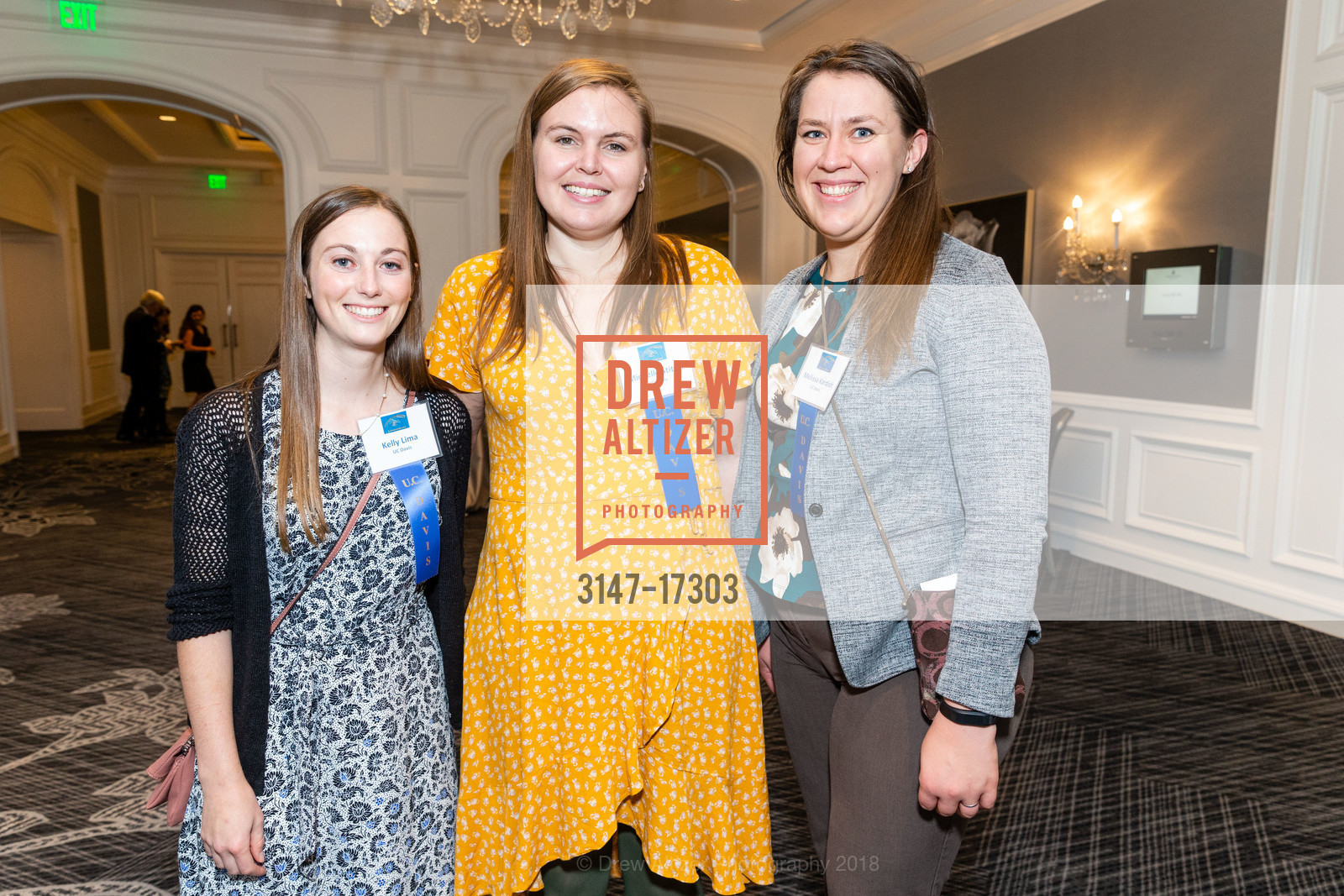 Kelly Lima, Michelle Stitzer, Melissa Kardish, ARCS Scholar Awards Celebration 2018, Ritz Carlton Hotel. 600 Stockton Street, November 7th, 2018, Photo #3147-17303 Kelly Lima, Michelle Stitzer, Melissa Kardish, Photo #3147-17303