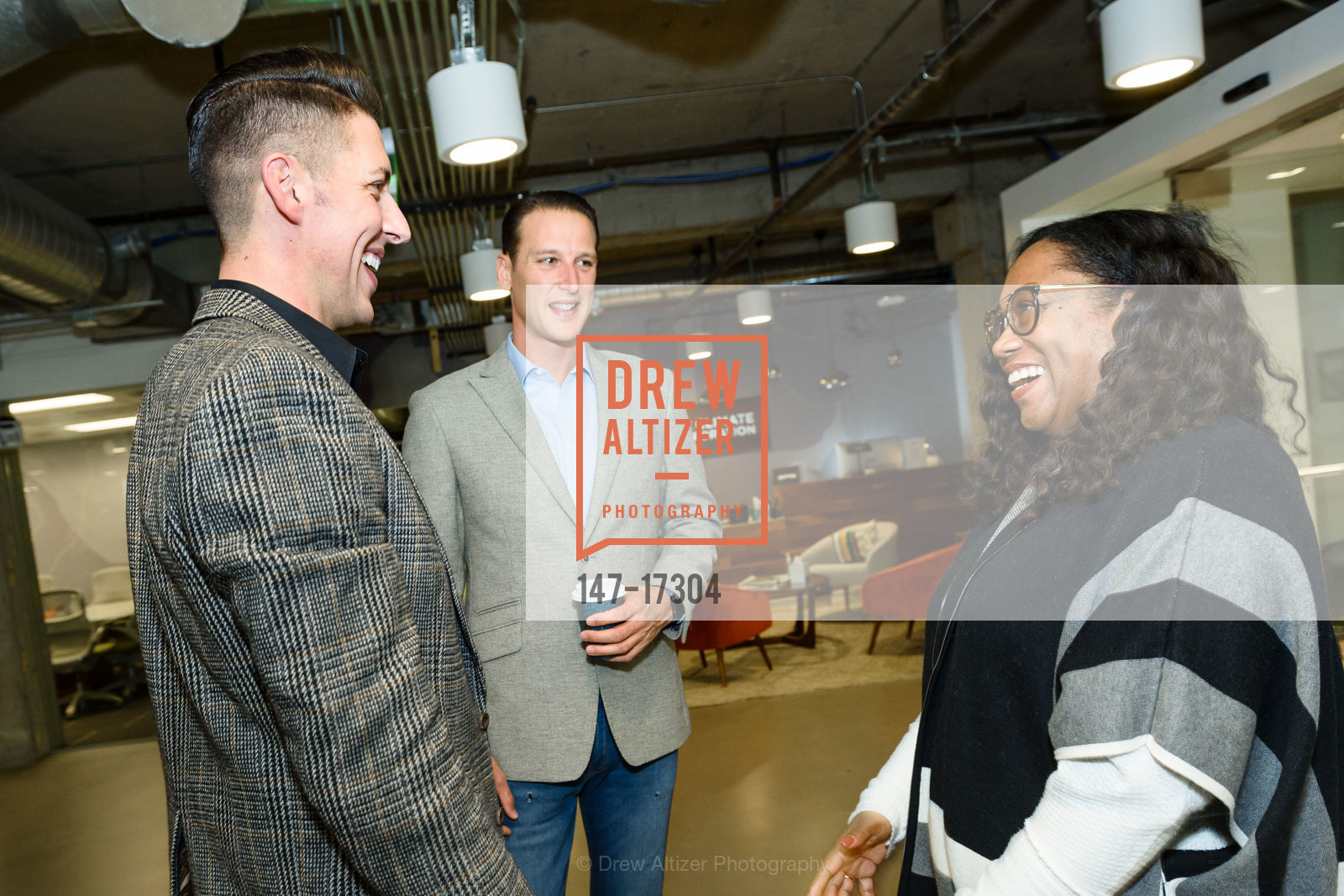 Jesse Lee Eller, Dustin Brown, Regina Gibbs, The Cultivating Change Foundation Hosts Celebrating Agriculture in SF 2018, Climate Corporation. 201 3rd St. Suite 1100, Photo #147-17304 Jesse Lee Eller, Dustin Brown, Regina Gibbs, Photo #147-17304