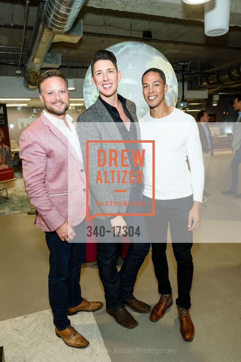 Matt Harris, Jesse Lee Eller, Erick Felder, The Cultivating Change Foundation Hosts Celebrating Agriculture in SF 2018, Climate Corporation. 201 3rd St. Suite 1100, Photo #340-17304 Matt Harris, Jesse Lee Eller, Erick Felder, Photo #340-17304
