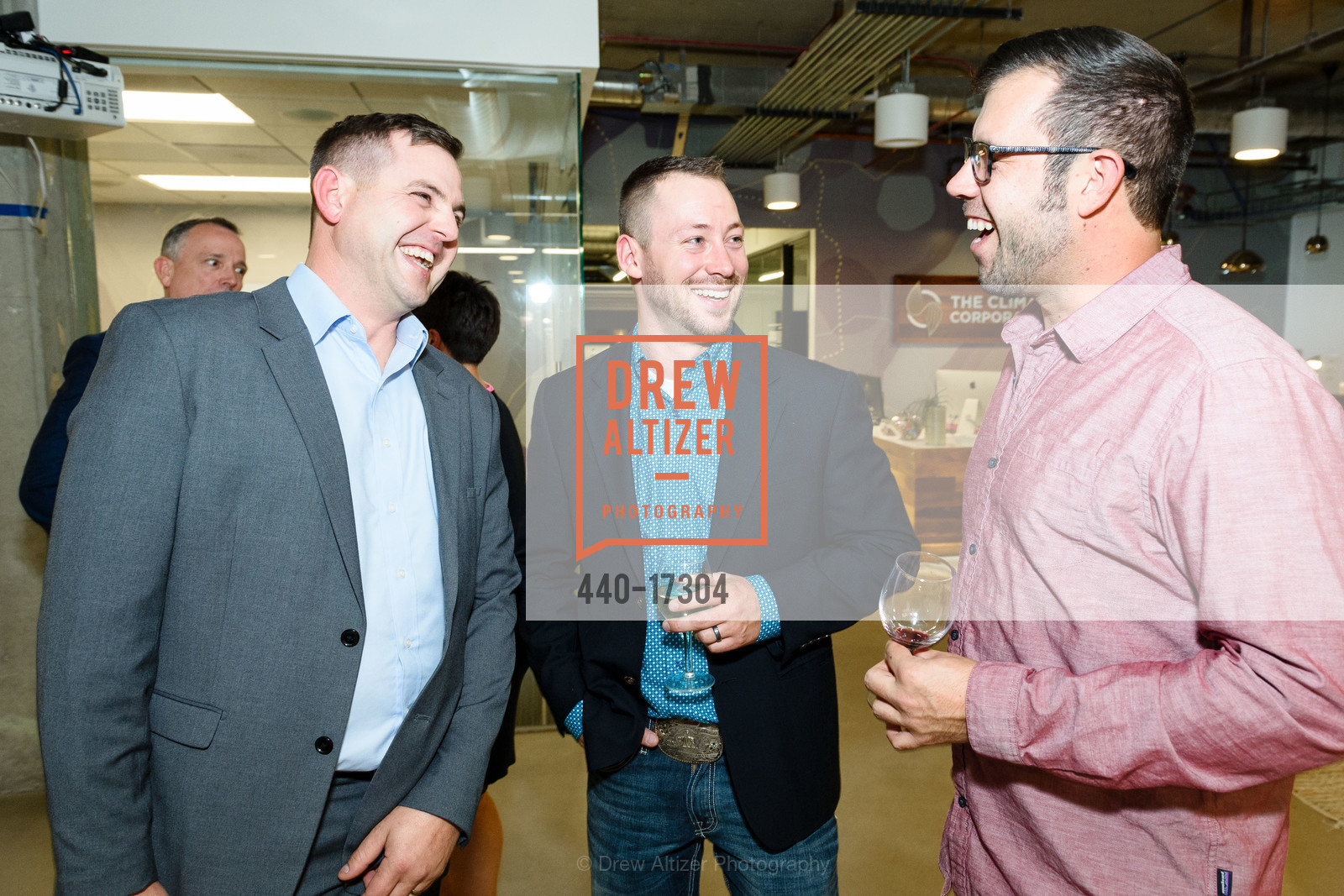 Greg Van Dyke, Grant Ermis, Geoff Koch, The Cultivating Change Foundation Hosts Celebrating Agriculture in SF 2018, Climate Corporation. 201 3rd St. Suite 1100, Photo #440-17304 Greg Van Dyke, Grant Ermis, Geoff Koch, Photo #440-17304