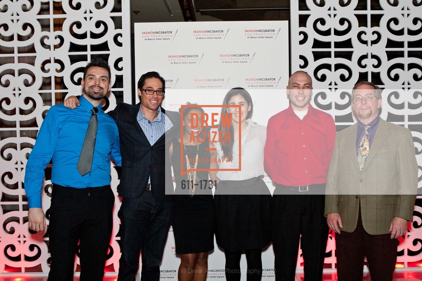Austin Meisel, Taylor Hirsch, Ashley Albert, Kathryn Mgrublian, Travis Varner, Rory O'Connor, Fashion Incubator San Francisco at MACY'S, US, March 29th, 2012, Photo #611-1731 Austin Meisel, Taylor Hirsch, Ashley Albert, Kathryn Mgrublian, Travis Varner, Rory O'Connor, Photo #611-1731