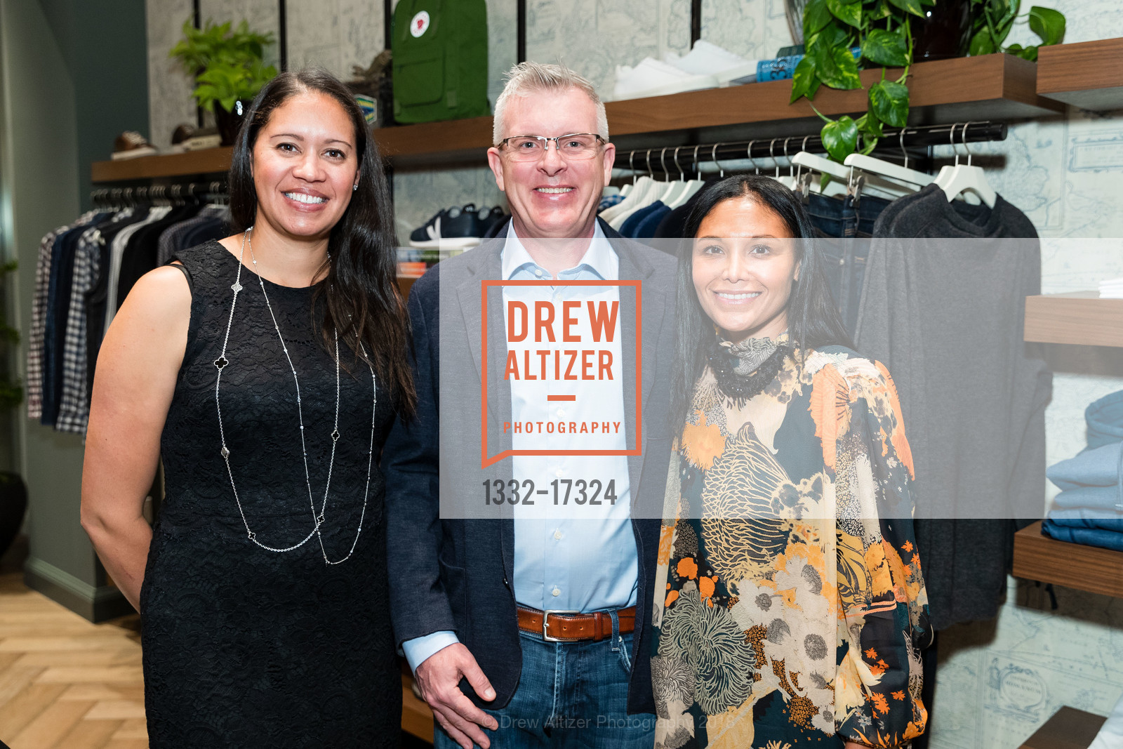 Adriana Berger, Brad Aitchison, Gina Aitchison, M by Maggie Rizer Grand Opening Friends & Family Reception, Bishop Ranch. 2600 Camino Ramon, November 7th, 2018, Photo #1332-17324 Adriana Berger, Brad Aitchison, Gina Aitchison, Photo #1332-17324