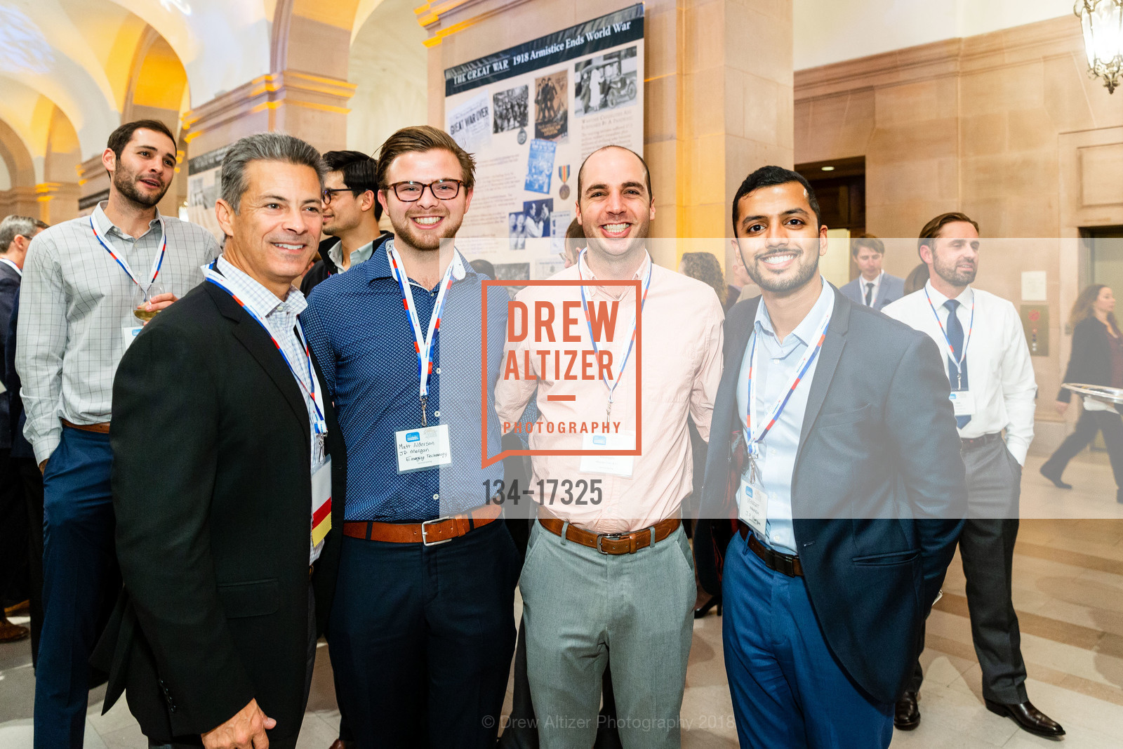 Jim Wening, Matt Alderson, James Vessoughi, Venkat, Excellence In Business Awards (Ebbies) hosted by the SF Chamber of Commerce, Herbst Theater. 401 Van Ness Ave, November 7th, 2018, Photo #134-17325 Jim Wening, Matt Alderson, James Vessoughi, Venkat, Photo #134-17325