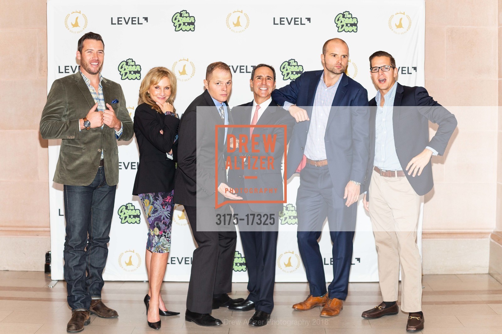 Beau Blume, Anne Hauer, Richard Leider, Alan Guy, Caleb McWaters, Matt Jesse, Excellence In Business Awards (Ebbies) hosted by the SF Chamber of Commerce, Herbst Theater. 401 Van Ness Ave, November 7th, 2018, Photo #3175-17325 Beau Blume, Anne Hauer, Richard Leider, Alan Guy, Caleb McWaters, Matt Jesse, Photo #3175-17325