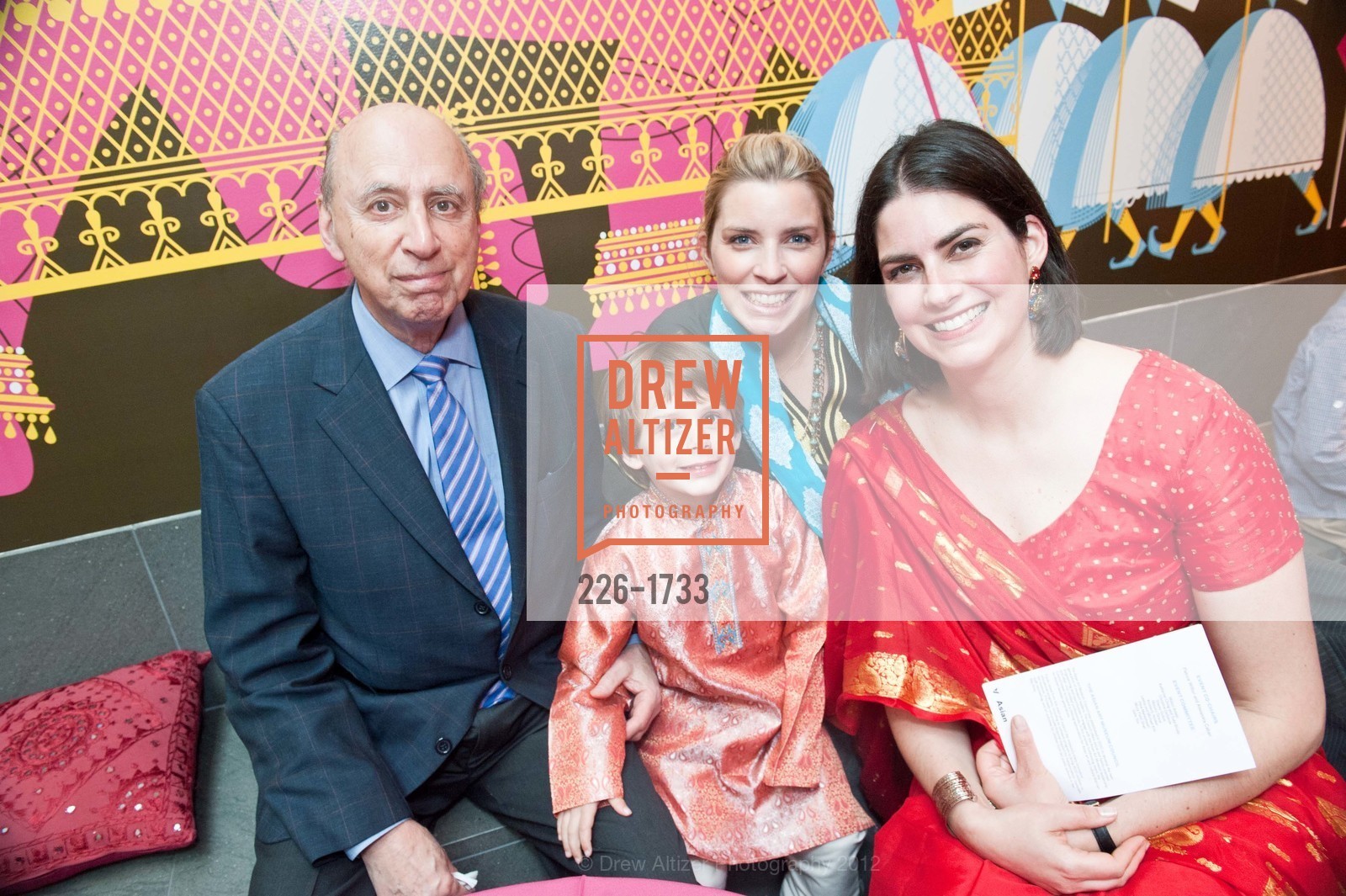 Joseph Saidy, Oscar Caban, Suzannah Scully, Alex Caban, ASIAN ART MUSEUM's Once Upon a Time in India, US, March 30th, 2012, Photo #226-1733 Joseph Saidy, Oscar Caban, Suzannah Scully, Alex Caban, Photo #226-1733