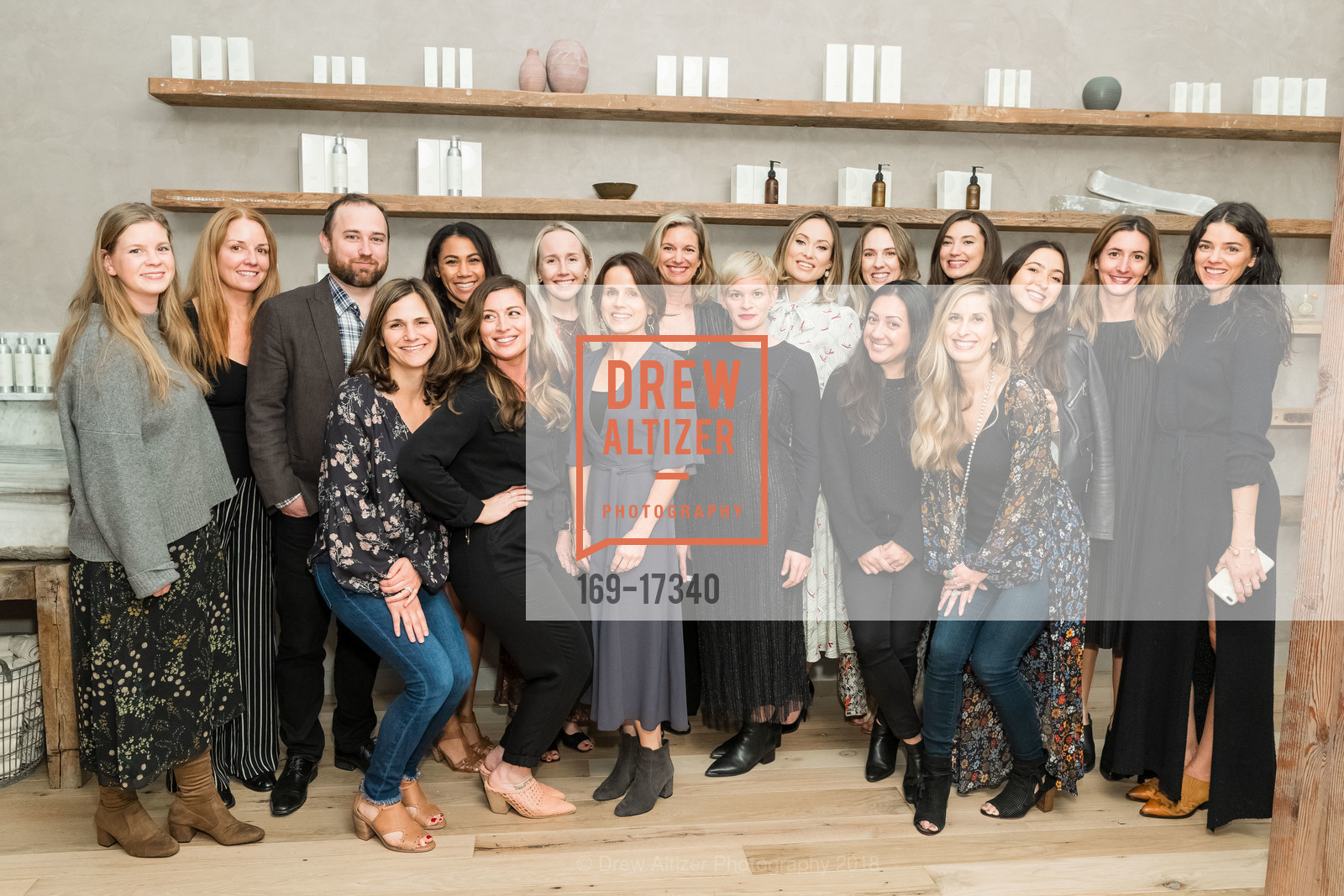 Emily Moore, Samantha Brennan, Brooke McCallon, Hillary Peterson, Lauren Uchrin, Olivia Wilde, Gabby Dorsch, Natalie Kram, Betsy Simon, True Botanicals SF Flagship Opening Party, True Botanicals Flagship. 524 Washington Street, November 14th, 2018, Photo #169-17340 Emily Moore, Samantha Brennan, Brooke McCallon, Hillary Peterson, Lauren Uchrin, Olivia Wilde, Gabby Dorsch, Natalie Kram, Betsy Simon, Photo #169-17340