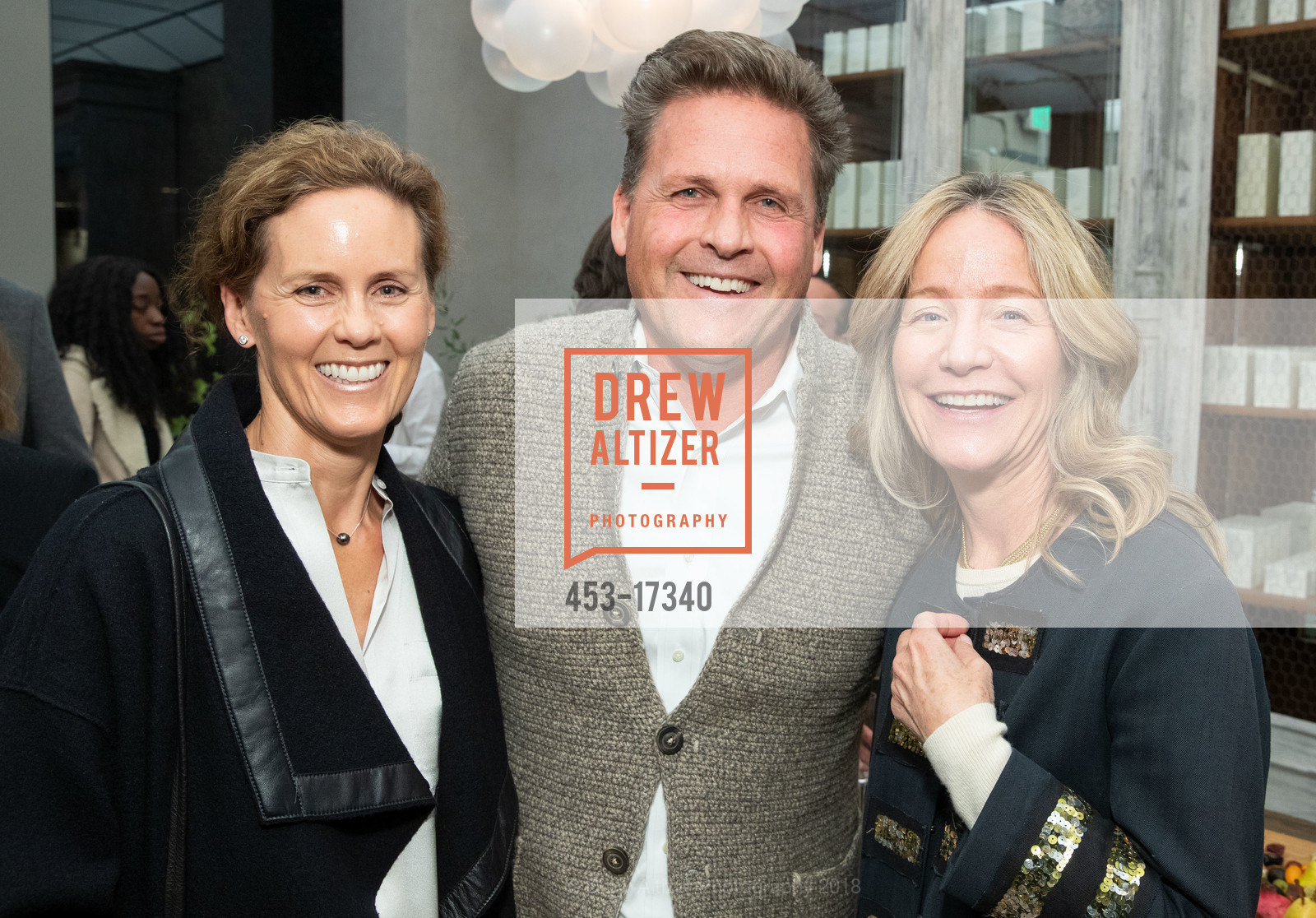 Kim Kieckhefer, Mark Grace, Laura Perry, True Botanicals SF Flagship Opening Party, True Botanicals Flagship. 524 Washington Street, November 14th, 2018, Photo #453-17340 Kim Kieckhefer, Mark Grace, Laura Perry, Photo #453-17340