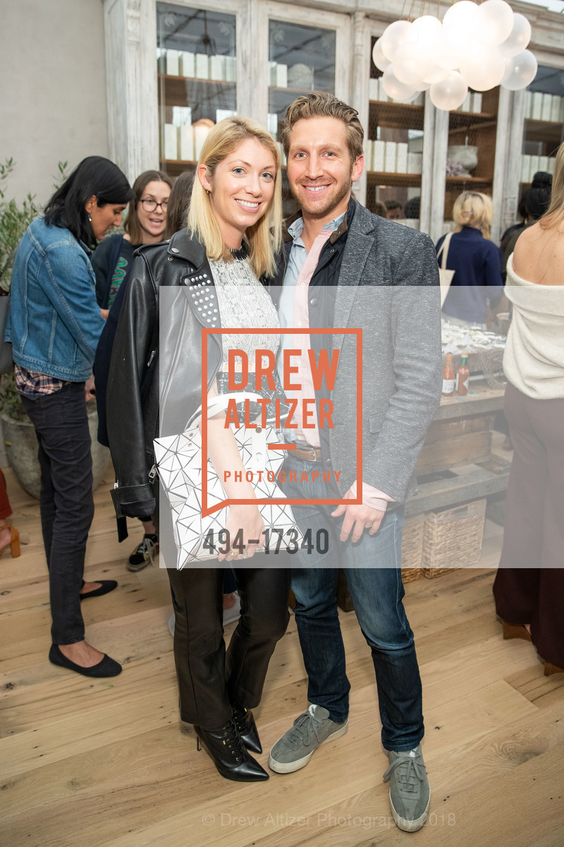 Stefanie Schoen, Jeff Reinstein, True Botanicals SF Flagship Opening Party, True Botanicals Flagship. 524 Washington Street, November 14th, 2018, Photo #494-17340 Stefanie Schoen, Jeff Reinstein, Photo #494-17340