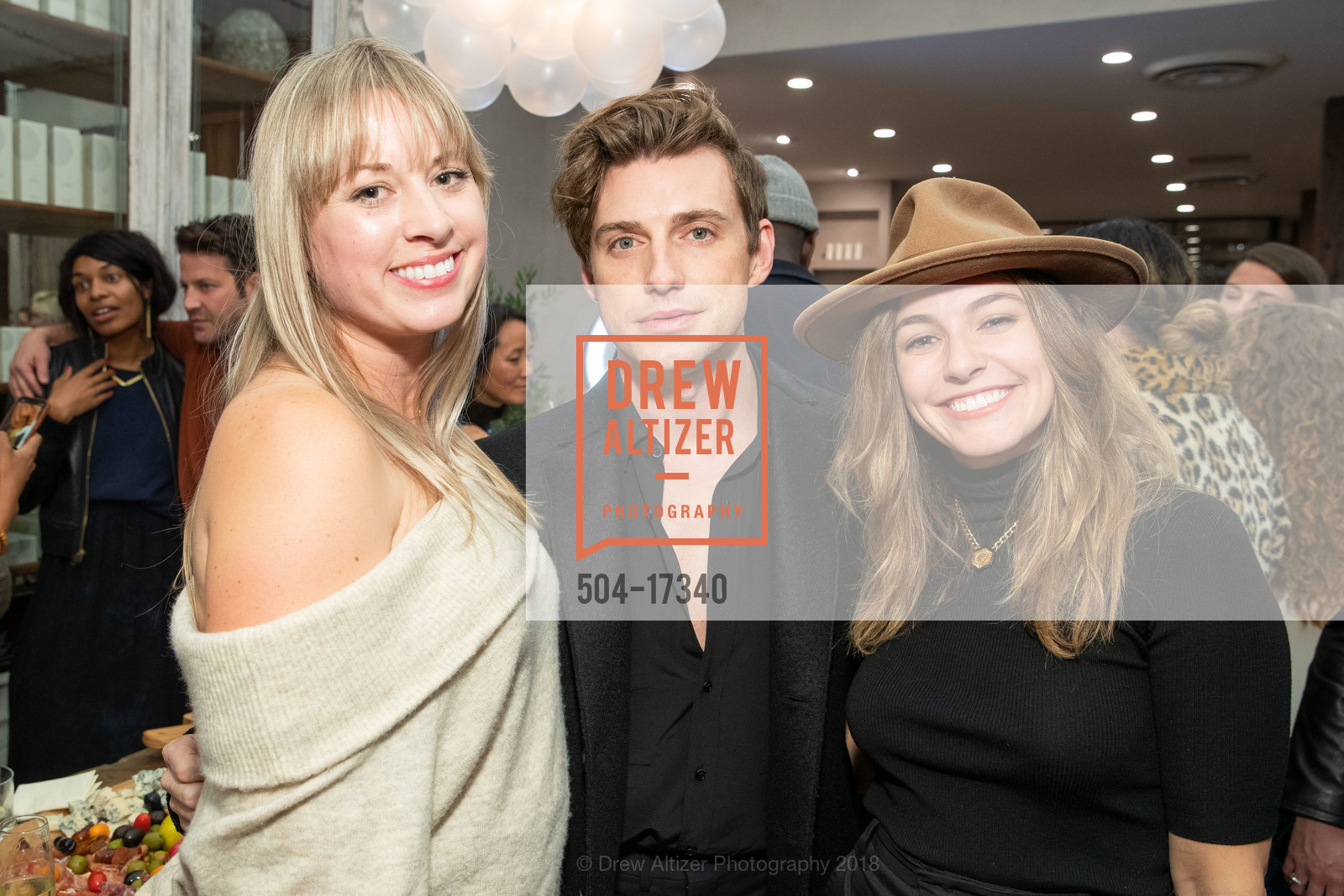 Heather Shurtleff, Jeremiah Brent, Mallory Kaye, True Botanicals SF Flagship Opening Party, True Botanicals Flagship. 524 Washington Street, November 14th, 2018, Photo #504-17340 Heather Shurtleff, Jeremiah Brent, Mallory Kaye, Photo #504-17340