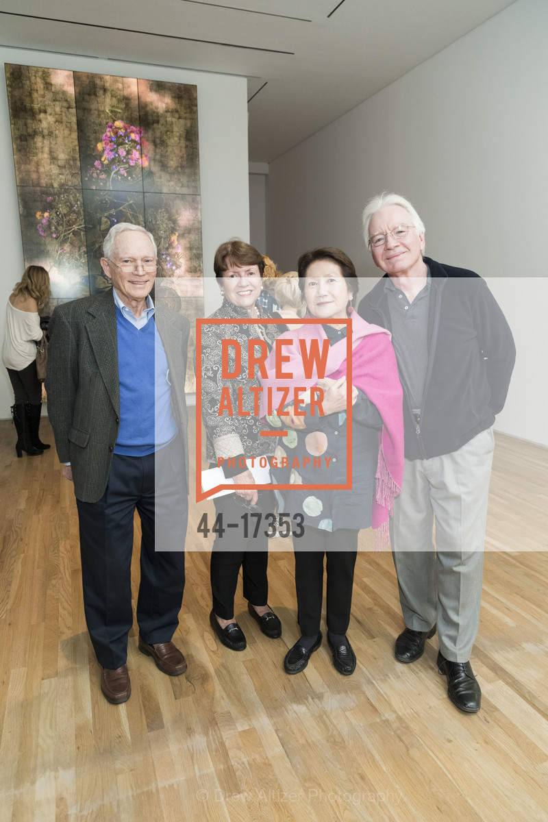 Hal Louchheim, Carol Louchheim, Joan Hong, Roger Day, Pace Gallery - teamLab 2018, Pace Galler. 229 Hamilton Ave, Photo #44-17353 Hal Louchheim, Carol Louchheim, Joan Hong, Roger Day, Photo #44-17353