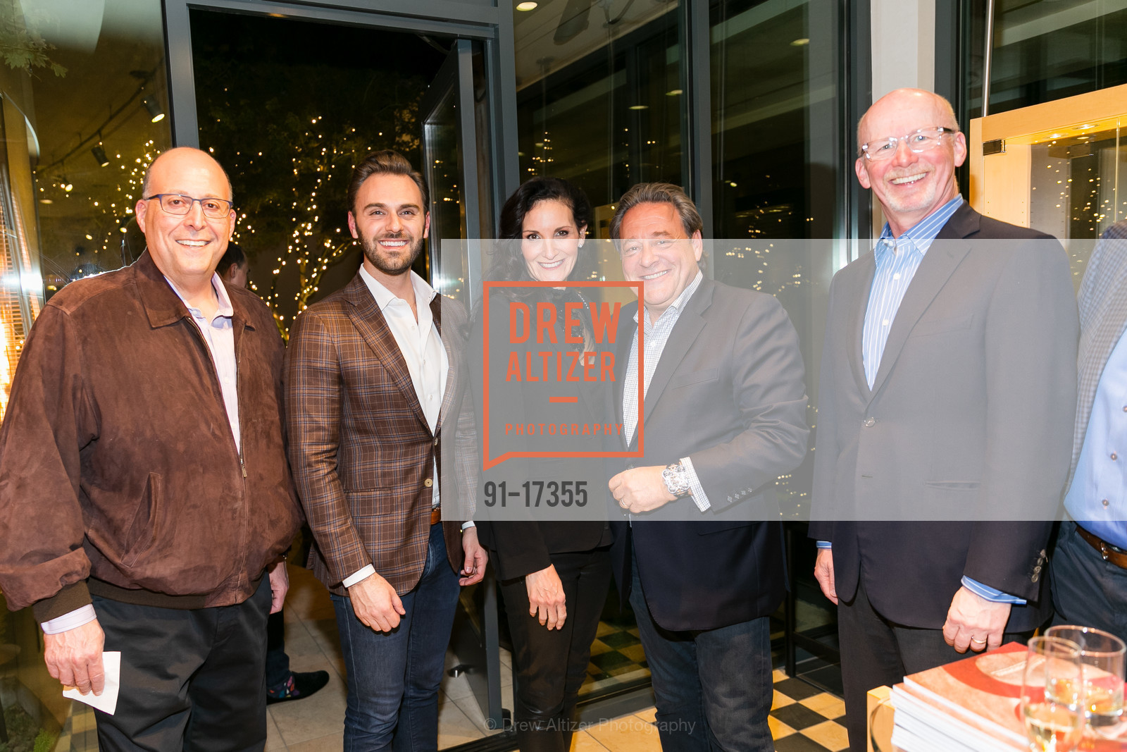 Peter Oshman, Jared Silver, Stephanie Oshman, Stephen Silver, Gary Getz, Stephen Silver Boutique Anniversary Celebration 2018, Rosewood Sandhill. 2825 Sand Hill Rd, Photo #91-17355 Peter Oshman, Jared Silver, Stephanie Oshman, Stephen Silver, Gary Getz, Photo #91-17355