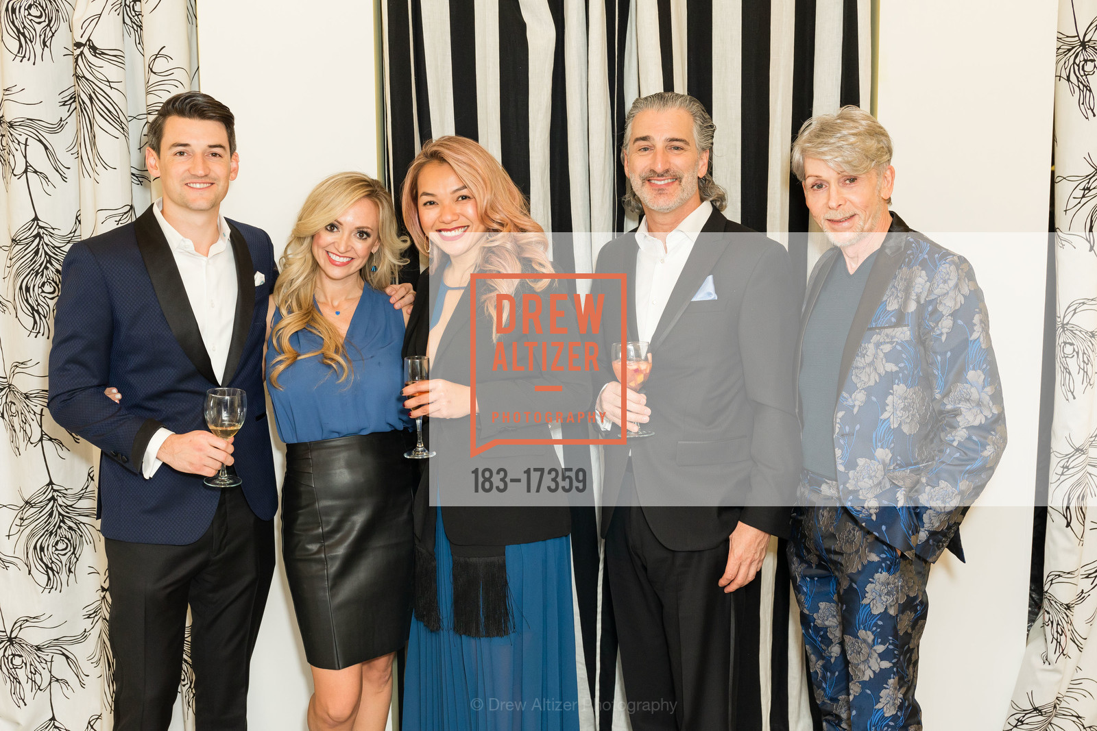 Blake McCall, Missy McCall, Lisa Fukuda, Jay Kushner, David Lassman, Azadeh Celebrates 2019 SF Ballet Gala Chair & Opening Committee, Azadeh Couture. 749 Bridgeway, Photo #183-17359 Blake McCall, Missy McCall, Lisa Fukuda, Jay Kushner, David Lassman, Photo #183-17359