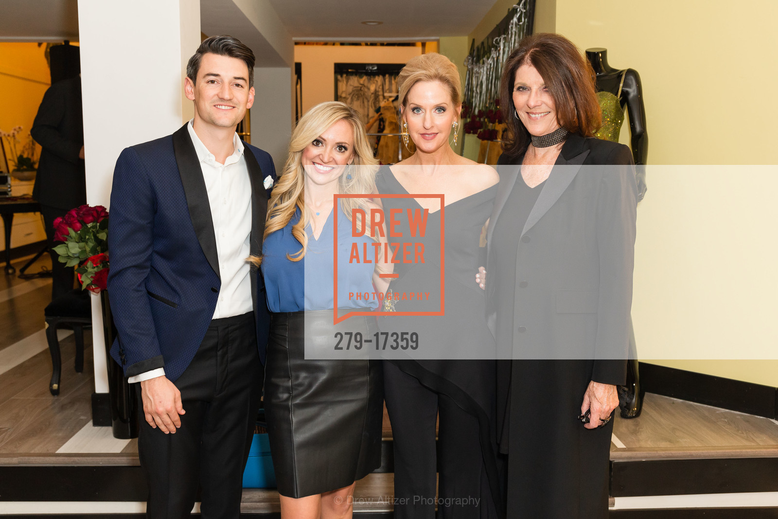 Blake McCall, Missy McCall, Laura Mathieux, Lorrae Rominger, Azadeh Celebrates 2019 SF Ballet Gala Chair & Opening Committee, Azadeh Couture. 749 Bridgeway, Photo #279-17359 Blake McCall, Missy McCall, Laura Mathieux, Lorrae Rominger, Photo #279-17359