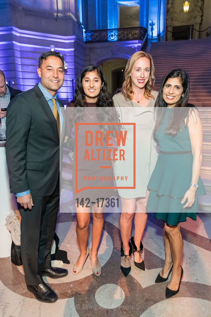 DJ Deb, Sarina Deb, Meredith Meeks, Sashi Deb, Common Sense Awards 2018, San Francisco City Hall, November 15th, 2018, Photo #142-17361 DJ Deb, Sarina Deb, Meredith Meeks, Sashi Deb, Photo #142-17361