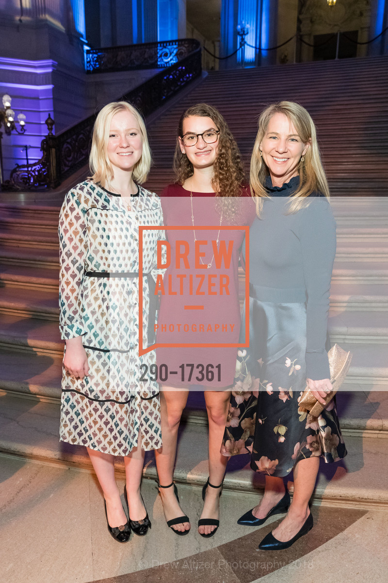Audrey Kearns, Diana Somorjai, Lisa Kearns, Common Sense Awards 2018, San Francisco City Hall, November 15th, 2018, Photo #290-17361 Audrey Kearns, Diana Somorjai, Lisa Kearns, Photo #290-17361