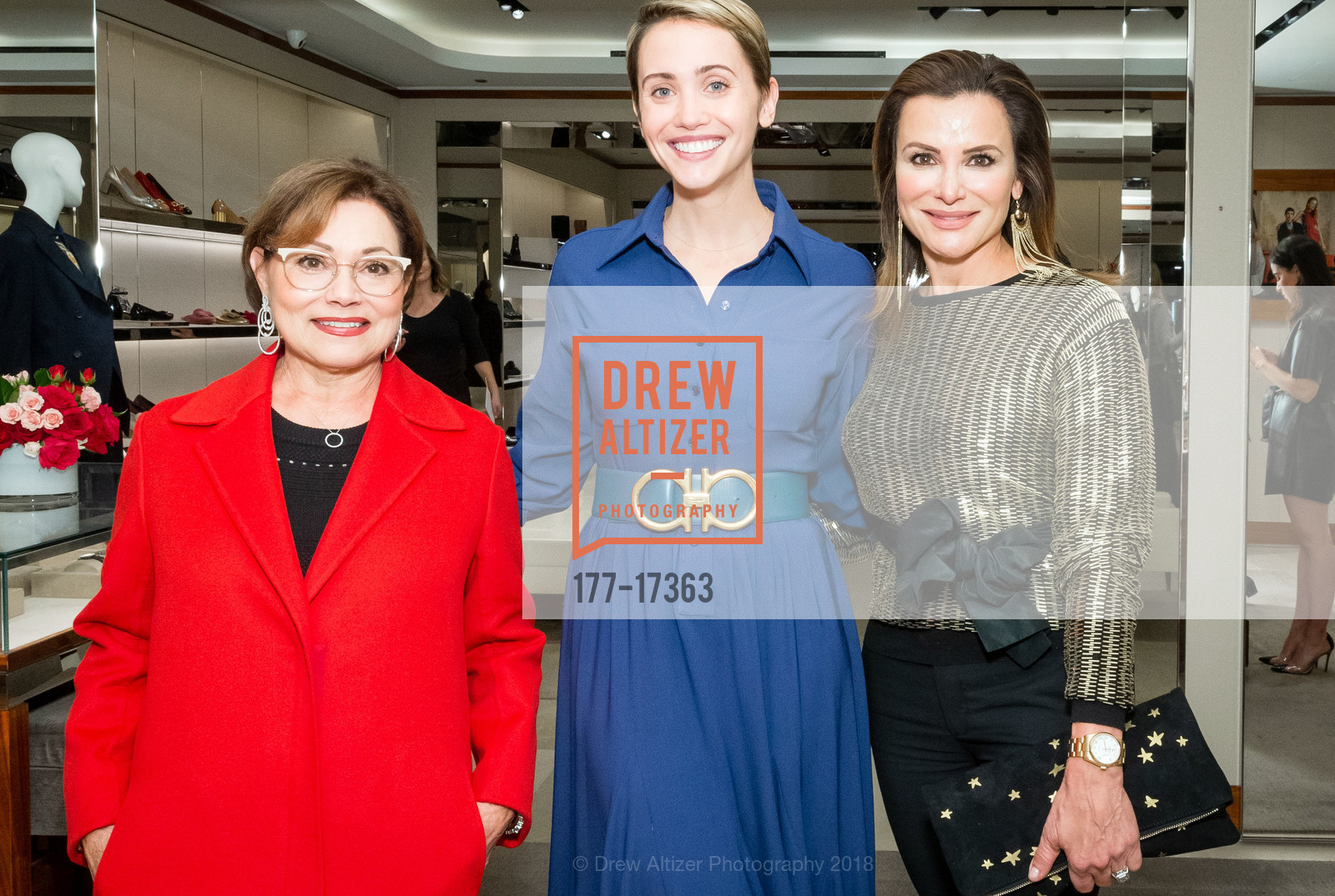 Vicky Morel, Laurel Pantin, Claudia Ross, InStyle at Ferragamo, Ferragamo. 236 Post St, November 14th, 2018, Photo #177-17363 Vicky Morel, Laurel Pantin, Claudia Ross, Photo #177-17363