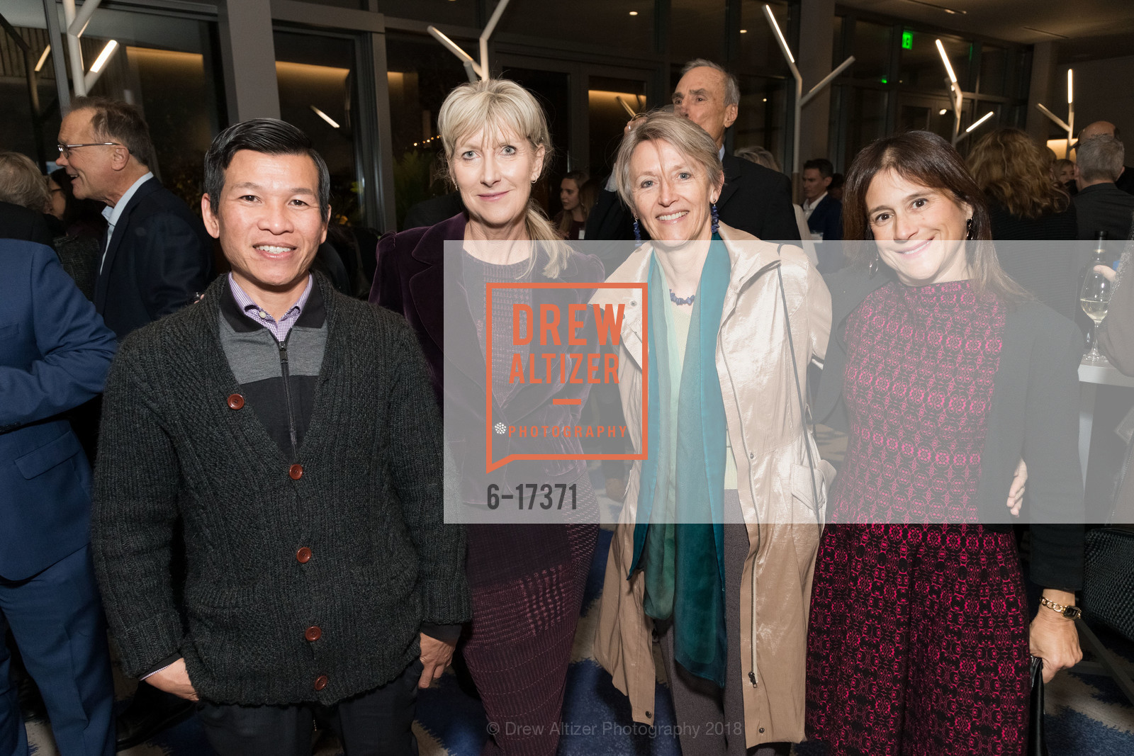 Dean Nguyen, Allison Nugent, Marie Jo Fremont, Elizabeth Simons, Human Rights Watch Silicon Valley, Hotel Nia, November 15th, 2018, Photo #6-17371 Dean Nguyen, Allison Nugent, Marie Jo Fremont, Elizabeth Simons, Photo #6-17371