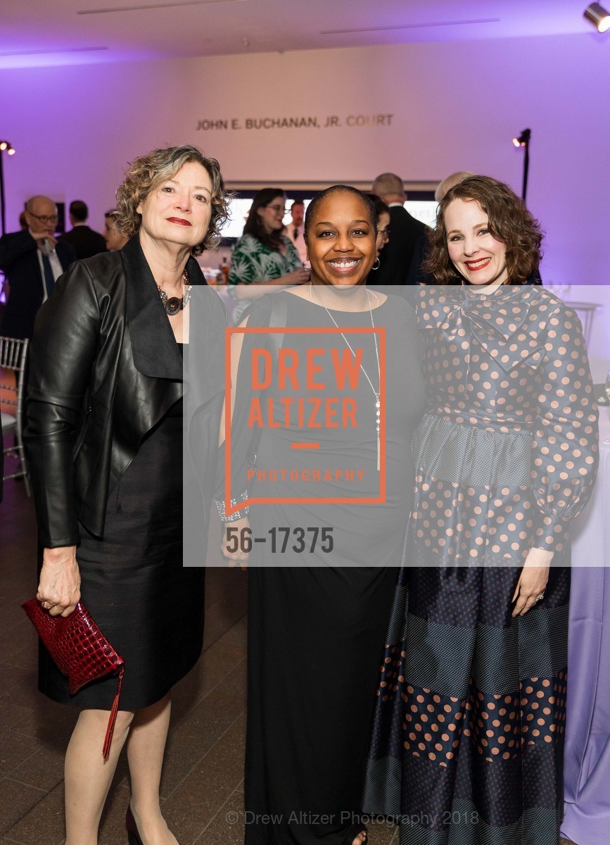 Kim Stryker, Cheryl Blackman, Kate Patterson, World Cities Cultural Summit Gala Dinner, de Young Museum, November 15th, 2018, Photo #56-17375 Kim Stryker, Cheryl Blackman, Kate Patterson, Photo #56-17375