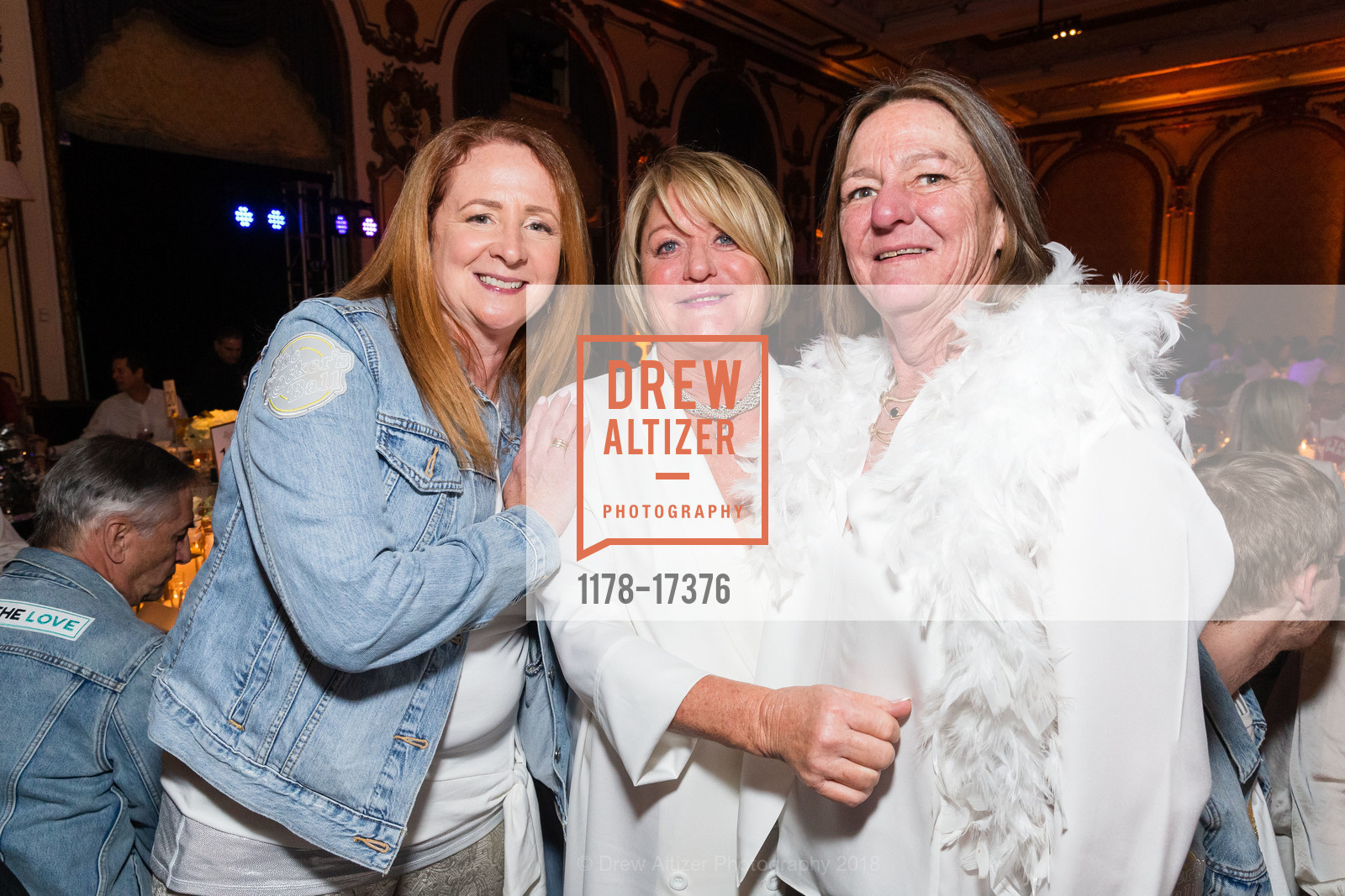 Elizabeth Scarborough, Melinda Campi, Margaretta Miller, Do it for the Love Rocker's Ball 2018, The Fairmont San Francisco. 950 Mason St, November 16th, 2018, Photo #1178-17376 Elizabeth Scarborough, Melinda Campi, Margaretta Miller, Photo #1178-17376