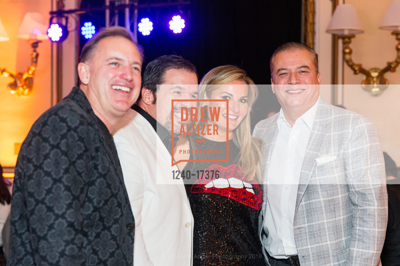 Steve Severaid, Peter Gamez, Nazy Severaid, Rich Ramirez, Do it for the Love Rocker's Ball 2018, The Fairmont San Francisco. 950 Mason St, November 16th, 2018, Photo #1240-17376 Steve Severaid, Peter Gamez, Nazy Severaid, Rich Ramirez, Photo #1240-17376