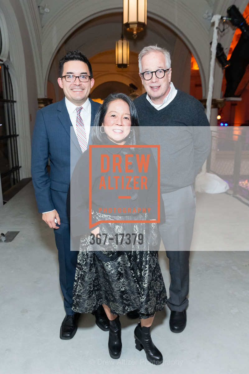 Andy Donald, Gerine Ongkeko, Jorge Del Calvo, ACT's Fall Celebration Welcoming Pam MacKinnon and Jennifer Bielstein to ACT and SF 2018, Saint Joseph's Arts Society. 1401 Howard St, Photo #367-17379 Andy Donald, Gerine Ongkeko, Jorge Del Calvo, Photo #367-17379