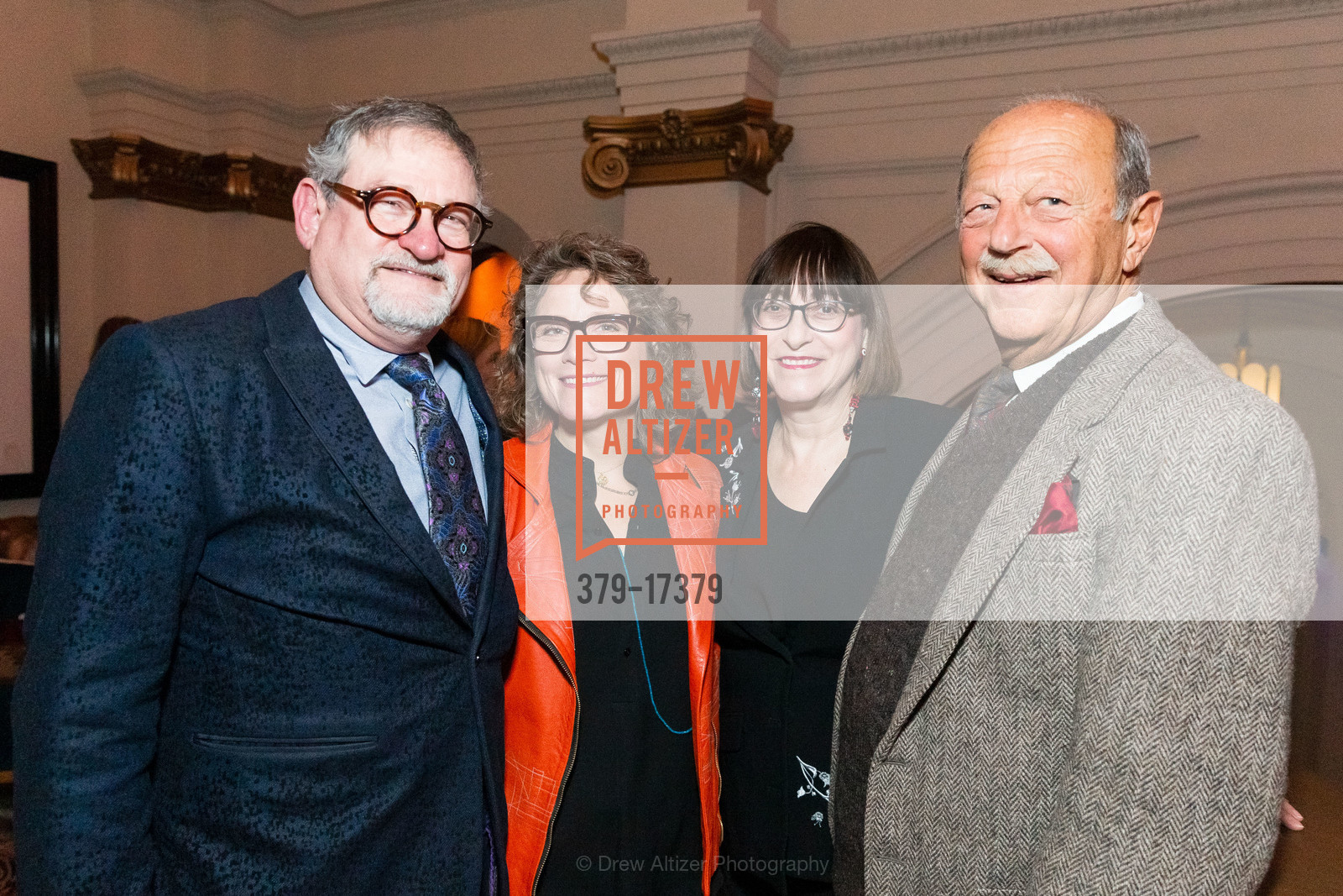 Joe Ratner, Julie Ratner, Toni Miller, Donald Miller, ACT's Fall Celebration Welcoming Pam MacKinnon and Jennifer Bielstein to ACT and SF 2018, Saint Joseph's Arts Society. 1401 Howard St, Photo #379-17379 Joe Ratner, Julie Ratner, Toni Miller, Donald Miller, Photo #379-17379