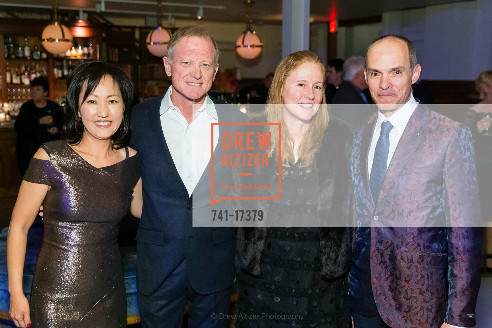 Kay Yun, Jamie Redford, Kyle Redford, Andre Neumann-Loreck, ACT's Fall Celebration Welcoming Pam MacKinnon and Jennifer Bielstein to ACT and SF 2018, Saint Joseph's Arts Society. 1401 Howard St, Photo #741-17379 Kay Yun, Jamie Redford, Kyle Redford, Andre Neumann-Loreck, Photo #741-17379