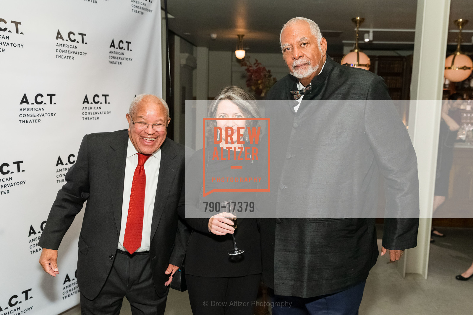Harry Bremond, Melissa Smith, Barry Williams, ACT's Fall Celebration Welcoming Pam MacKinnon and Jennifer Bielstein to ACT and SF 2018, Saint Joseph's Arts Society. 1401 Howard St, Photo #790-17379 Harry Bremond, Melissa Smith, Barry Williams, Photo #790-17379