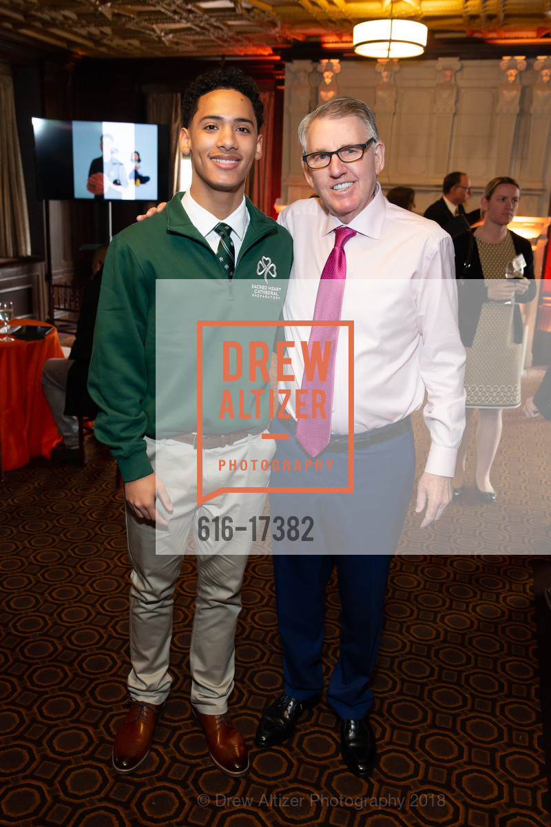 Samir Hooker, Clint Reilly, Jim Herbert, Bay Scholars Thanksgiving Luncheon 2018, Julia Morgan Ballroom. 465 California Street, November 16th, 2018, Photo #616-17382 Samir Hooker, Clint Reilly, Jim Herbert, Photo #616-17382