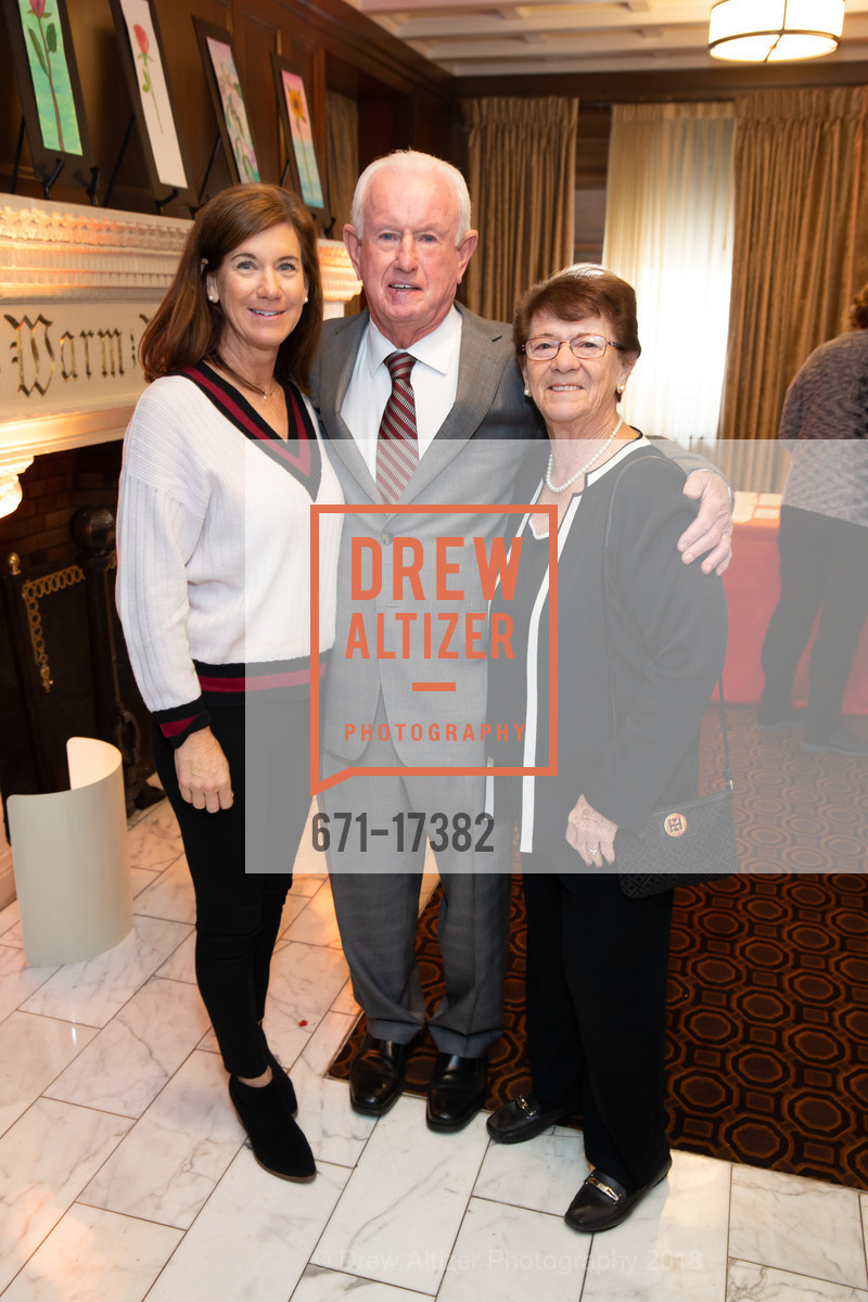 Susie O'Brien, Dennis O'Brien, Gloria O'Brien, Bay Scholars Thanksgiving Luncheon 2018, Julia Morgan Ballroom. 465 California Street, November 16th, 2018, Photo #671-17382 Susie O'Brien, Dennis O'Brien, Gloria O'Brien, Photo #671-17382