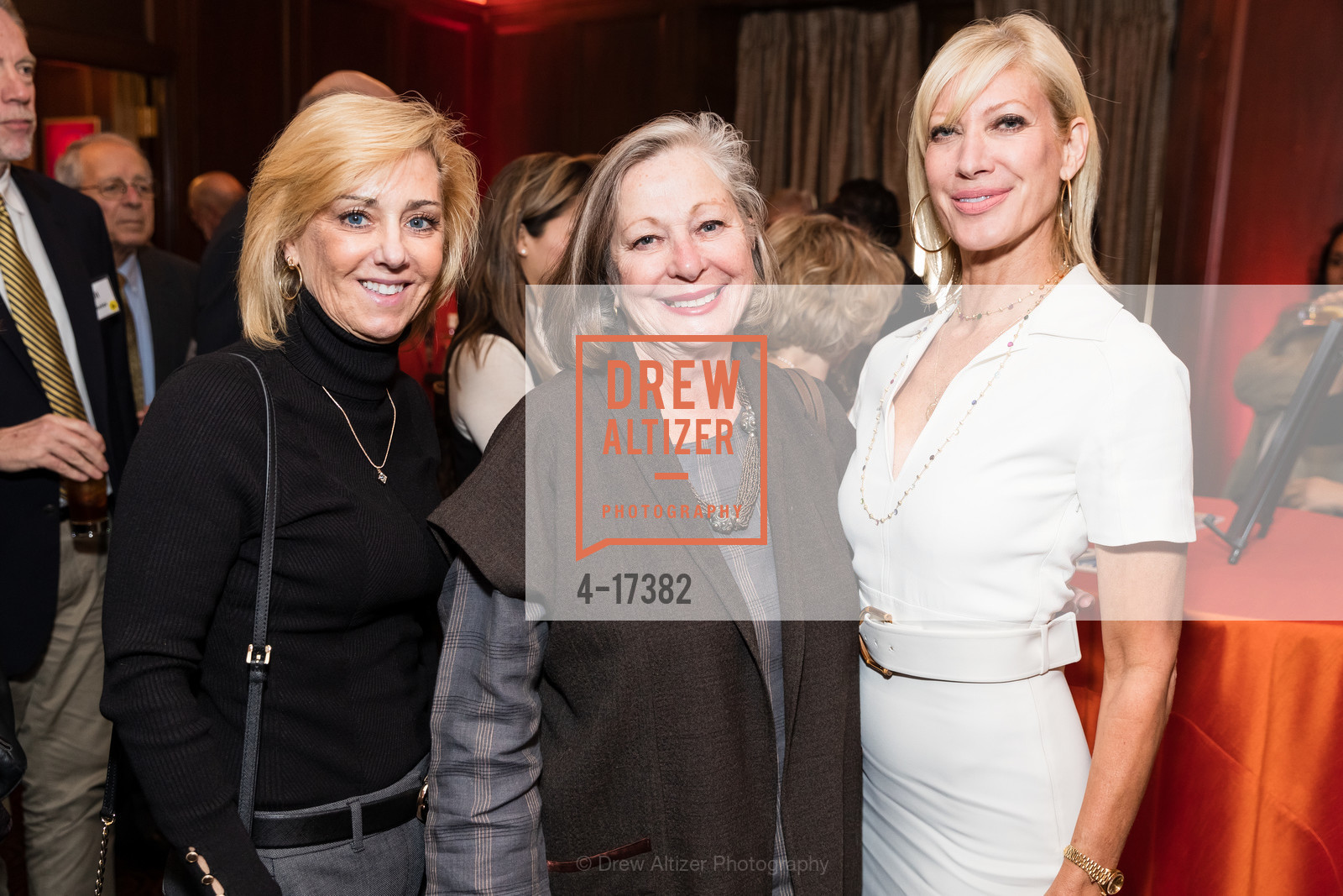 Maryann O'Leary, Sharon Dexmier, Janet Reilly, Bay Scholars Thanksgiving Luncheon 2018, Julia Morgan Ballroom. 465 California Street, Photo #4-17382 Maryann O'Leary, Sharon Dexmier, Janet Reilly, Photo #4-17382