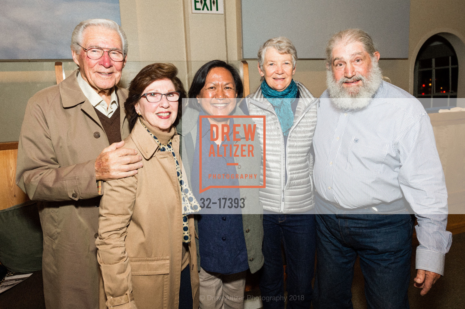 Tony Marshall, Marvelle Marshall, Rebecca Torosian, Annie Summerville, Tory Torosian, Landmark Awards 2018, Greens Restaurant. 2 Marina Blvd, November 27th, 2018, Photo #32-17393 Tony Marshall, Marvelle Marshall, Rebecca Torosian, Annie Summerville, Tory Torosian, Photo #32-17393