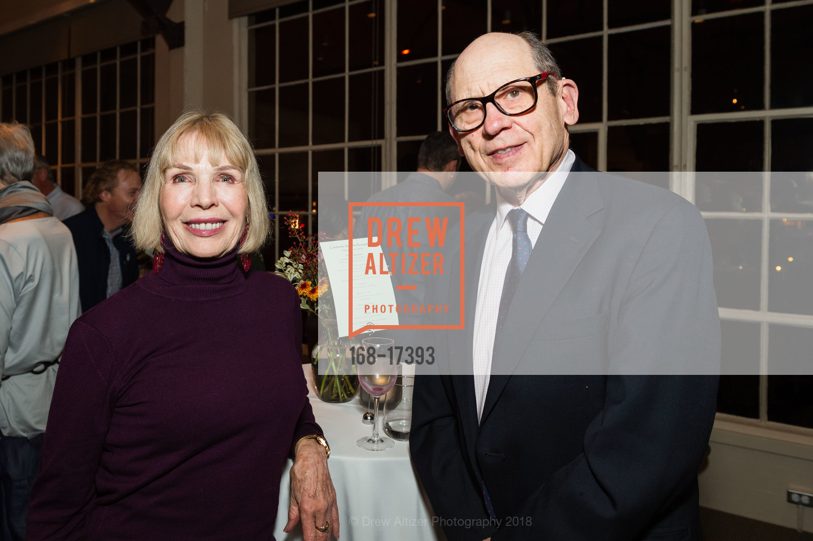 Sharon Gadberry, Paul Epstein, Landmark Awards 2018, Greens Restaurant. 2 Marina Blvd, November 27th, 2018, Photo #168-17393 Sharon Gadberry, Paul Epstein, Photo #168-17393