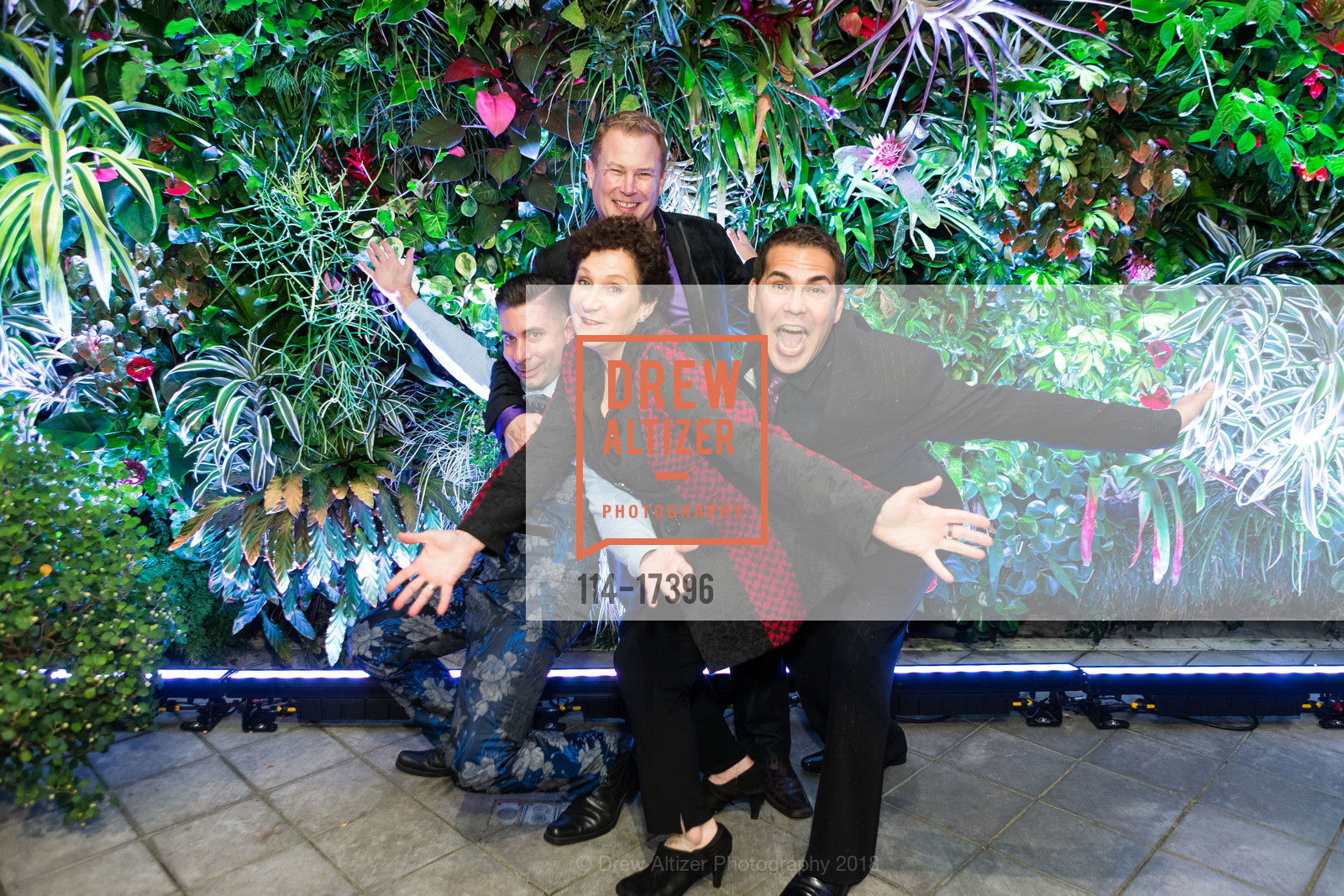 Yanas, Lance Smith, Jan Gruen, Trenky Martinez, Conservatory of Flowers Night Bloom Preview Night, Conservatory of Flowers. 100 John F Kennedy Drive, November 30th, 2018, Photo #114-17396 Yanas, Lance Smith, Jan Gruen, Trenky Martinez, Photo #114-17396