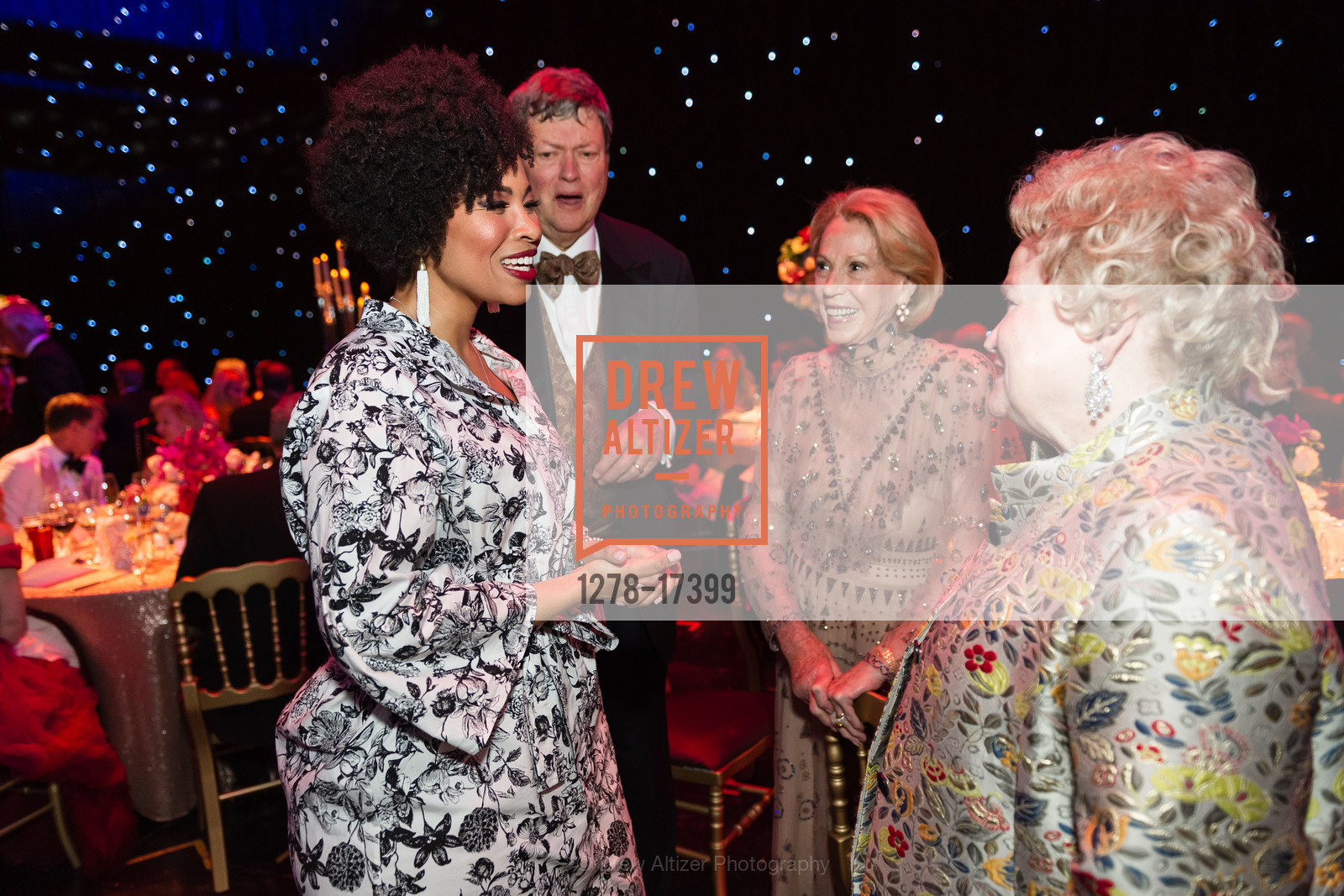 Golda Schultz, John Gunn, Charlotte Shultz, Cynthia Fry Gunn, SF Opera's An Evening on the Stage 2018 honoring John A. and Cynthia Fry Gunn, War Memorial Opera House. 301 Van Ness Ave, Photo #1278-17399 Golda Schultz, John Gunn, Charlotte Shultz, Cynthia Fry Gunn, Photo #1278-17399
